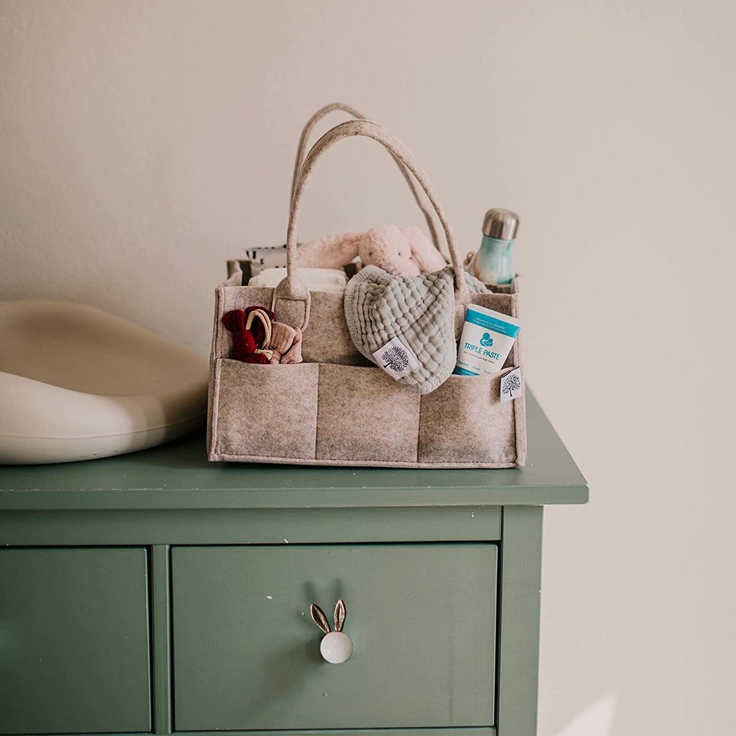 Felt Diaper Caddy Organiser Bag