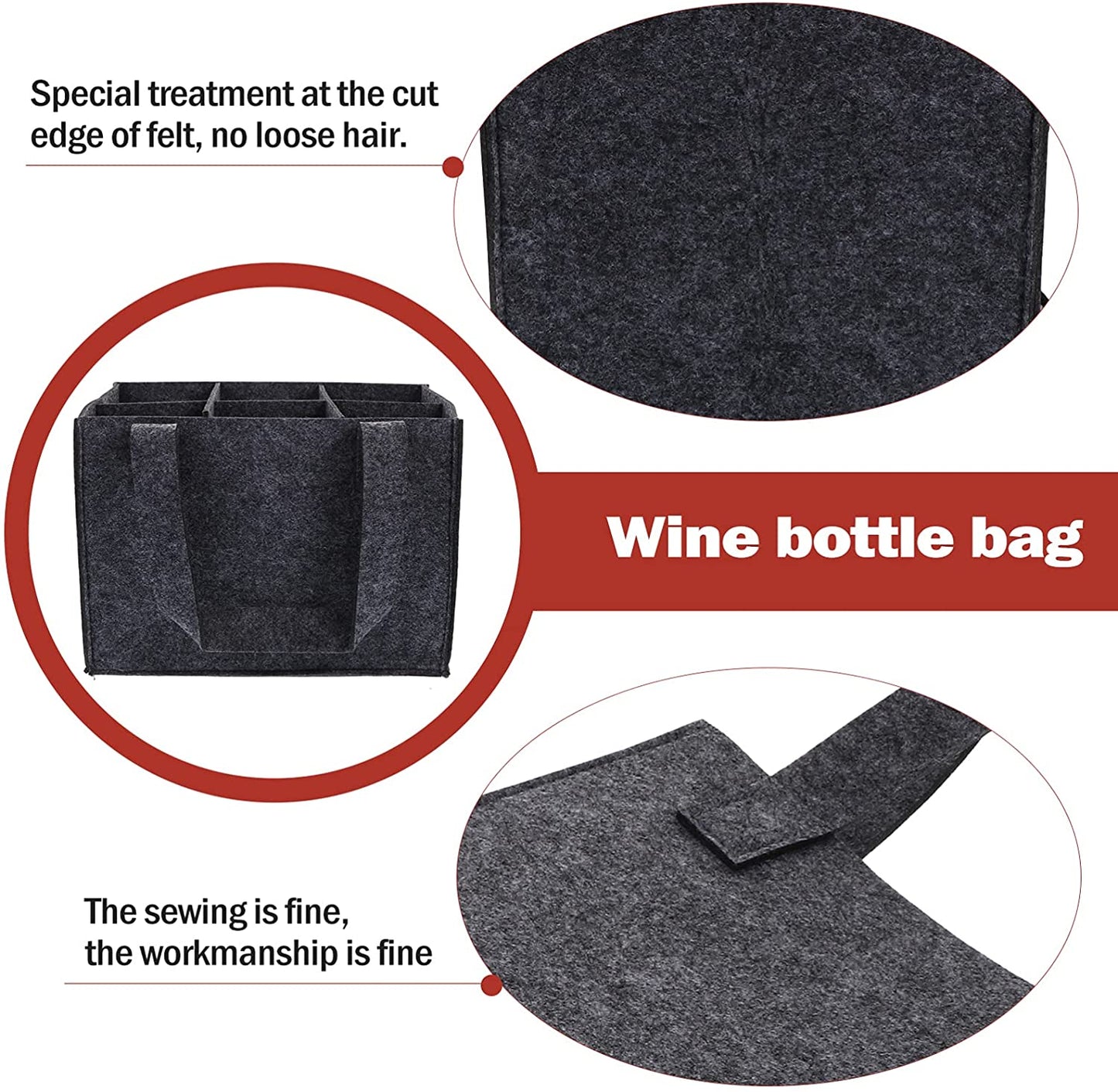 Sophisticated Portability: Elevate Your Wine Experience with Our Bottle Carrier