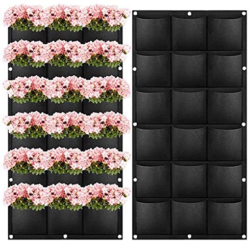 Premium Felt Vertical Planter with 18 Pockets