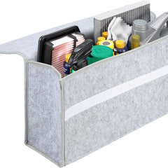 Felt Portable Car Trunk Organizer ( Light Grey )