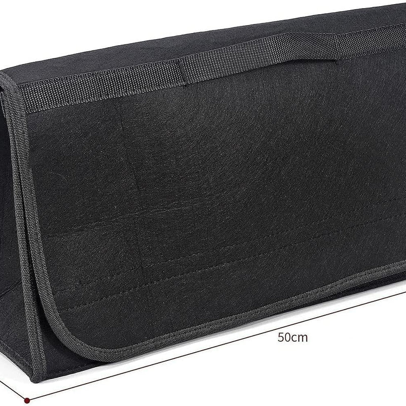 Felt Portable Car Trunk Organizer (Black)