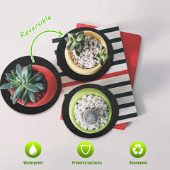 Complete Set of 20: Premium Felt Coaster Mats for Every Occasion