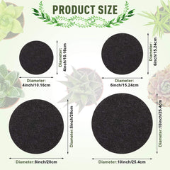 Complete Set of 20: Premium Felt Coaster Mats for Every Occasion