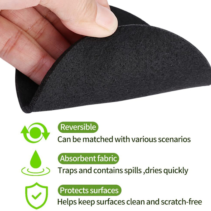 Complete Set of 20: Premium Felt Coaster Mats for Every Occasion