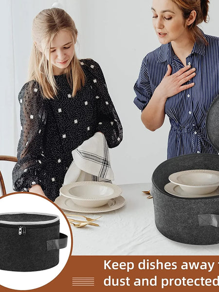 Protect and Organize in Style: Felt Plate Storage Cases for Your Precious Dinnerware