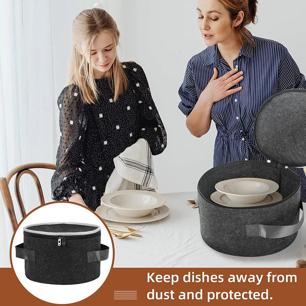 Protect and Organize in Style: Felt Plate Storage Cases for Your Precious Dinnerware