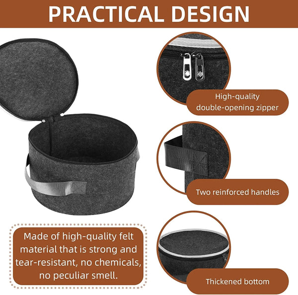 Protect and Organize in Style: Felt Plate Storage Cases for Your Precious Dinnerware