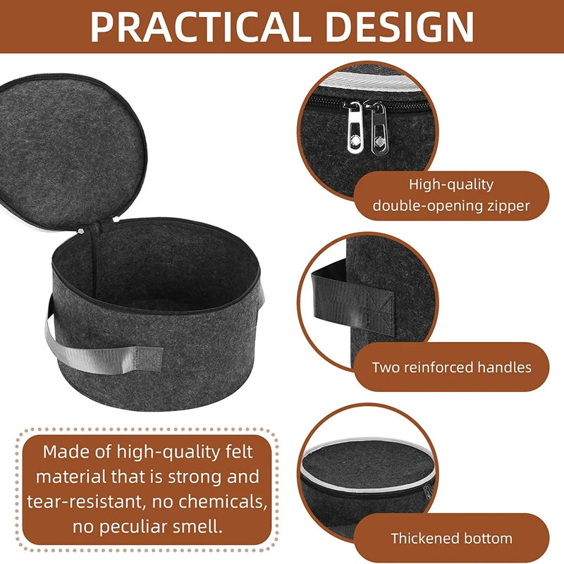 Protect and Organize in Style: Felt Plate Storage Cases for Your Precious Dinnerware