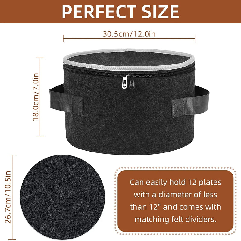 Protect and Organize in Style: Felt Plate Storage Cases for Your Precious Dinnerware