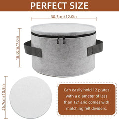 Protect and Organize in Style: Felt Plate Storage Cases for Your Precious Dinnerware