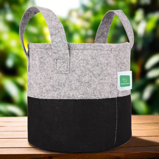 Greensheep Geo Fabric Grow Bags ( Grey / Black )