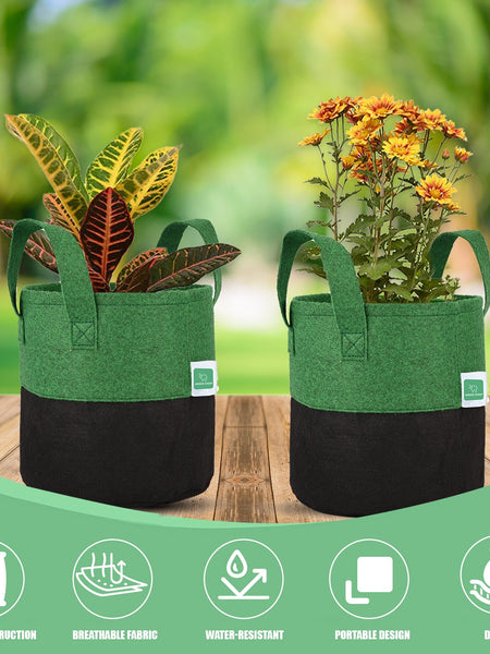 Greensheep Geo Fabric Grow Bags ( Green/ Black )