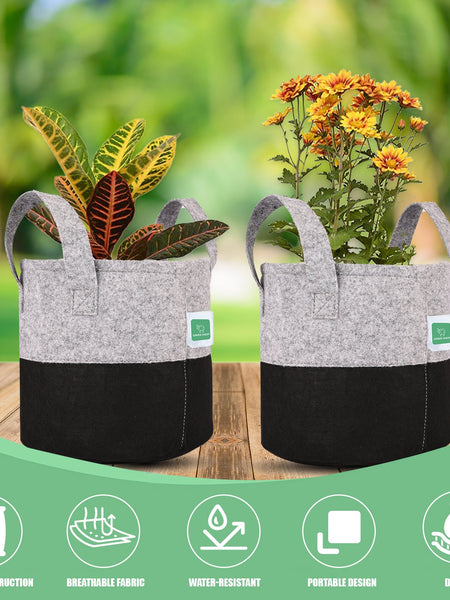 Greensheep Geo Fabric Grow Bags ( Grey / Black )