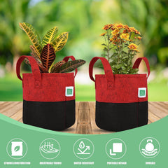 Greensheep Geo Fabric Grow Bags ( Red / Black )