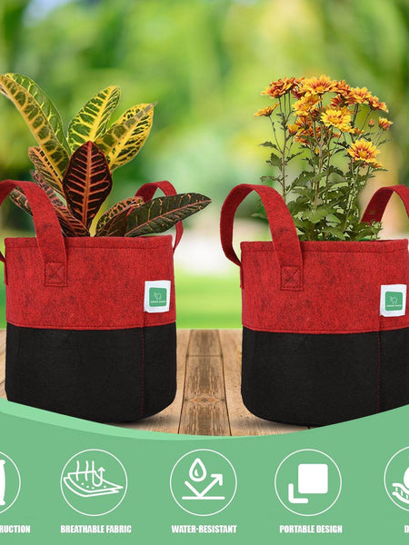 Greensheep Geo Fabric Grow Bags ( Red / Black )