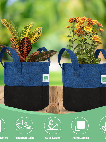 Greensheep Geo Fabric Grow Bags ( Blue / Black )