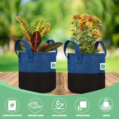 Greensheep Geo Fabric Grow Bags ( Blue / Black )