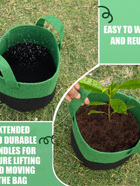 Greensheep Geo Fabric Grow Bags ( Green/ Black )