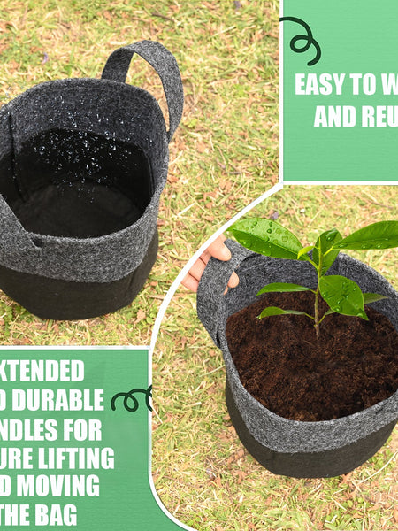 Greensheep Geo Fabric Grow Bags ( Dark Grey / Black )