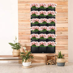 Premium Felt Vertical Planter with 18 Pockets