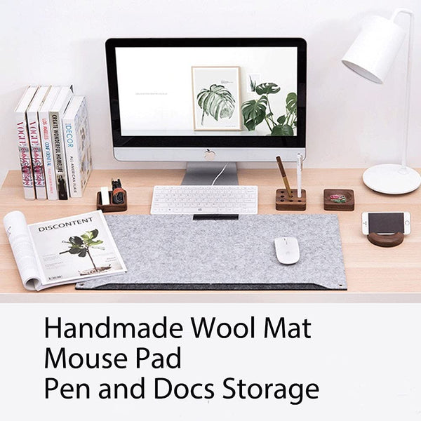 Upgrade Your Workspace with a Stylish Felt Desk Mat