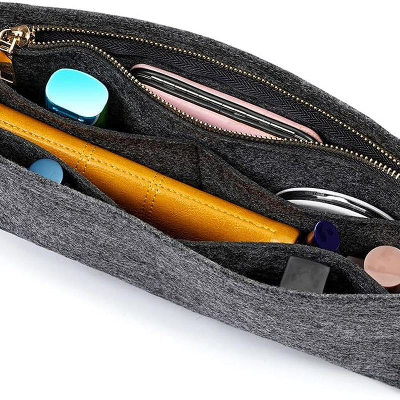 Felt Insert Bag Organizer Handbag Tote Liner Pouch for Women
