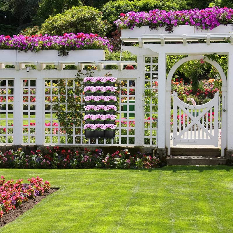 Premium Felt Vertical Planter with 18 Pockets