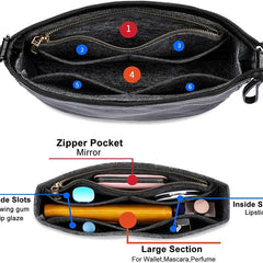 Felt Insert Bag Organizer Handbag Tote Liner Pouch for Women