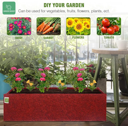 "Geo Fabric Plant Grow Bags: Durable, Breathable, and Stylish Garden Containers (Maroon) "