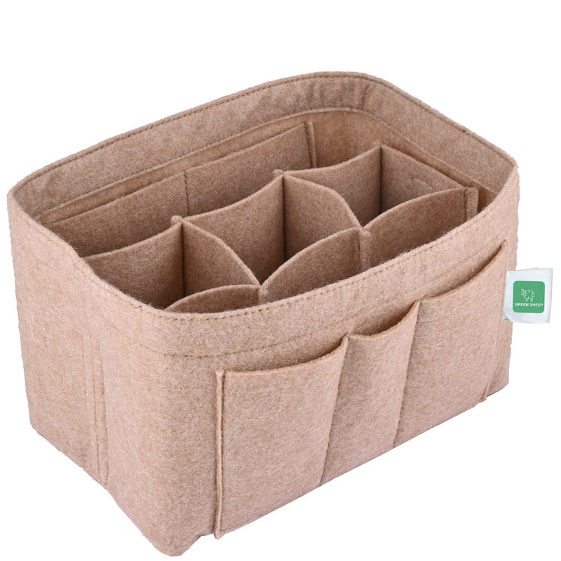 Elevate Your Style and Organization with Felt Purse Organizers: Find Your Perfect Fit (Beige)