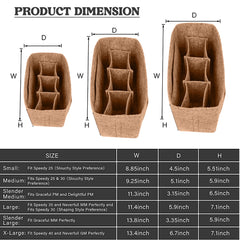 Elevate Your Style and Organization with Felt Purse Organizers: Find Your Perfect Fit (Beige)