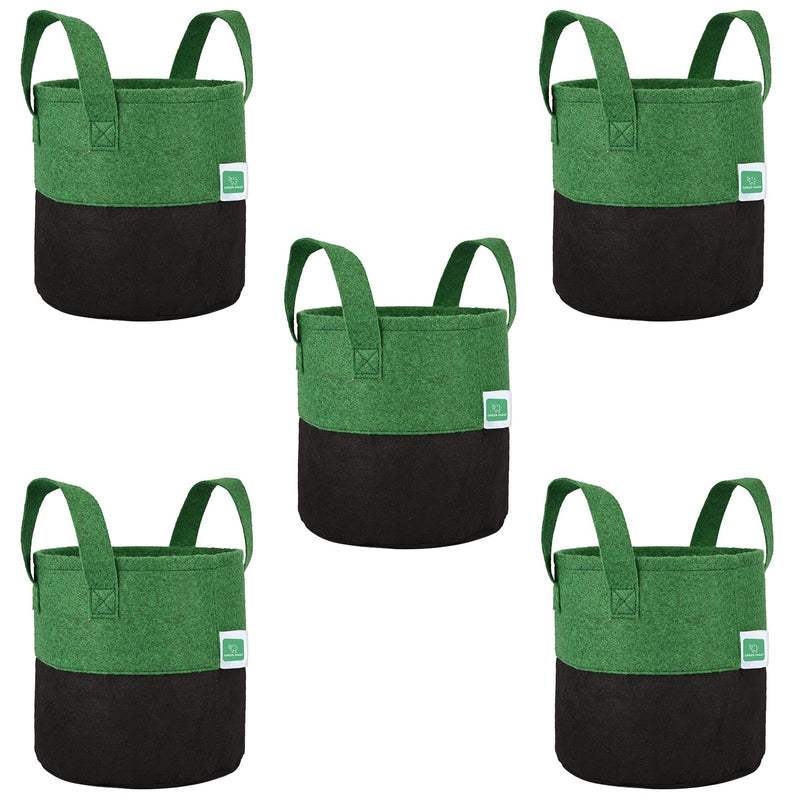 Greensheep Geo Fabric Grow Bags ( Green/ Black )