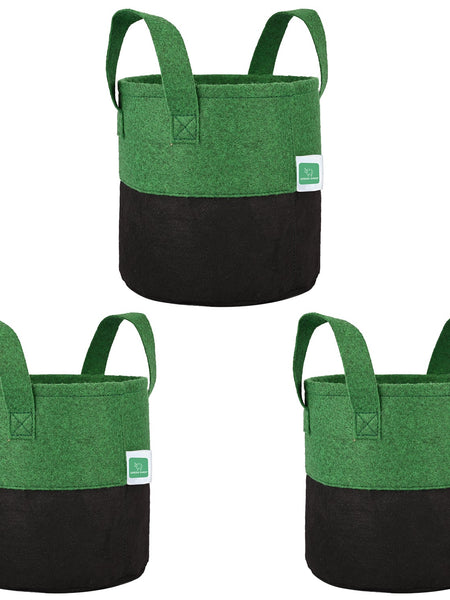 Greensheep Geo Fabric Grow Bags ( Green/ Black )